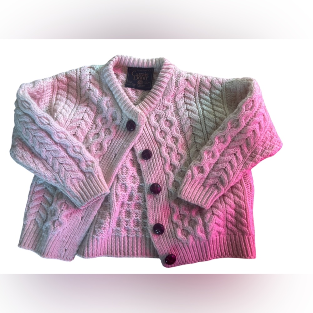 Carigg Donn Children’s size small Cardigan 100% merino wool